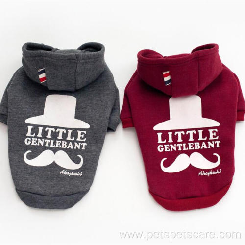 Quality printing cotton luxury custom dog clothes hoodie